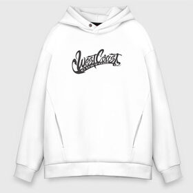 Мужское худи Oversize хлопок с принтом West Coast Customs в Курске, френч-терри — 70% хлопок, 30% полиэстер. Мягкий теплый начес внутри —100% хлопок | боковые карманы, эластичные манжеты и нижняя кромка, капюшон на магнитной кнопке | 2pac | gangsta | rap | snoop | tupac | вэст | запад | рэп