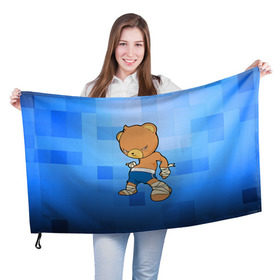 Флаг 3D с принтом Muay thai 2 в Курске, 100% полиэстер | плотность ткани — 95 г/м2, размер — 67 х 109 см. Принт наносится с одной стороны | muay thai