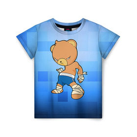Детская футболка 3D с принтом Muay thai 2 в Курске, 100% гипоаллергенный полиэфир | прямой крой, круглый вырез горловины, длина до линии бедер, чуть спущенное плечо, ткань немного тянется | muay thai