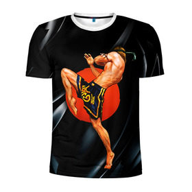 Мужская футболка 3D спортивная с принтом Muay thai 4 в Курске, 100% полиэстер с улучшенными характеристиками | приталенный силуэт, круглая горловина, широкие плечи, сужается к линии бедра | muay thai