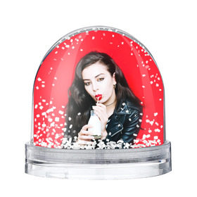 Водяной шар с принтом Charli XCX в Курске, Пластик | Изображение внутри шара печатается на глянцевой фотобумаге с двух сторон | 