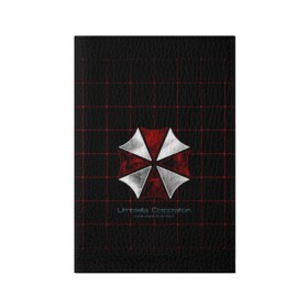 Обложка для паспорта матовая кожа с принтом Umbrella Corporation - 2 в Курске, натуральная матовая кожа | размер 19,3 х 13,7 см; прозрачные пластиковые крепления | resident evil | зомби