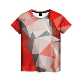 Женская футболка 3D с принтом Грани в Курске, 100% полиэфир ( синтетическое хлопкоподобное полотно) | прямой крой, круглый вырез горловины, длина до линии бедер | art | грани. искусство | кубизм | оптическая иллюзия