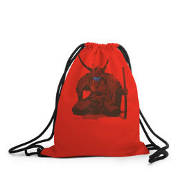 Рюкзак-мешок 3D с принтом Ронин в Курске, 100% полиэстер | плотность ткани — 200 г/м2, размер — 35 х 45 см; лямки — толстые шнурки, застежка на шнуровке, без карманов и подкладки | ронин | самурай | япония