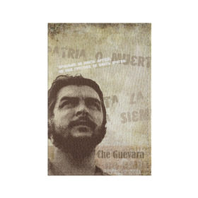 Обложка для паспорта матовая кожа с принтом Че Гевара в Курске, натуральная матовая кожа | размер 19,3 х 13,7 см; прозрачные пластиковые крепления | о.м.с.к. | че | че гевара