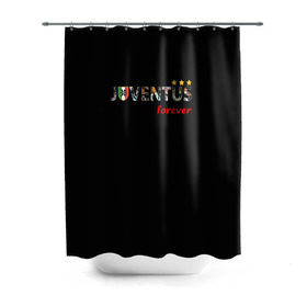 Штора 3D для ванной с принтом JUVENTUS в Курске, 100% полиэстер | плотность материала — 100 г/м2. Стандартный размер — 146 см х 180 см. По верхнему краю — пластиковые люверсы для креплений. В комплекте 10 пластиковых колец | juventus | италия | футбол | ювентус