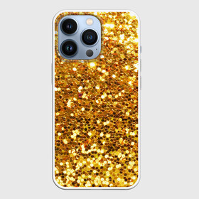 Чехол для iPhone 13 Pro с принтом Золотое мерцание в Курске,  |  | зеркала | золотая россыпь | золото | золотое | мерцание | свет | яркий