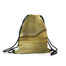 Рюкзак-мешок 3D с принтом Gold в Курске, 100% полиэстер | плотность ткани — 200 г/м2, размер — 35 х 45 см; лямки — толстые шнурки, застежка на шнуровке, без карманов и подкладки | gold | золото