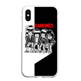 Чехол для iPhone XS Max матовый с принтом Ramones 1 в Курске, Силикон | Область печати: задняя сторона чехла, без боковых панелей | joey ramone | punk | джоуи рамон | панк | рамонез | рамонес