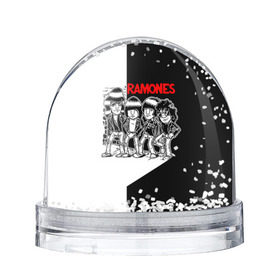 Водяной шар с принтом Ramones 1 в Курске, Пластик | Изображение внутри шара печатается на глянцевой фотобумаге с двух сторон | joey ramone | punk | джоуи рамон | панк | рамонез | рамонес