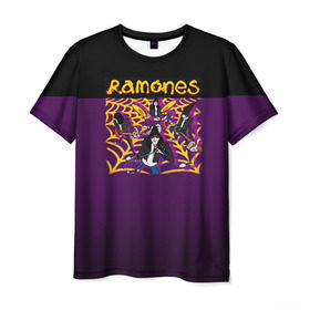Мужская футболка 3D с принтом Ramones 4 в Курске, 100% полиэфир | прямой крой, круглый вырез горловины, длина до линии бедер | joey ramone | punk | джоуи рамон | панк | рамонез | рамонес