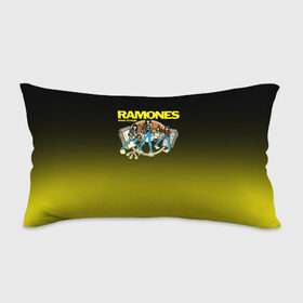 Подушка 3D антистресс с принтом Ramones 6 в Курске, наволочка — 100% полиэстер, наполнитель — вспененный полистирол | состоит из подушки и наволочки на молнии | 