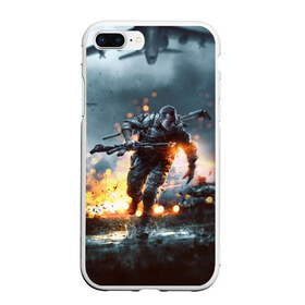 Чехол для iPhone 7Plus/8 Plus матовый с принтом Battlefield в Курске, Силикон | Область печати: задняя сторона чехла, без боковых панелей | battlefield | батла | батлфилд | игра