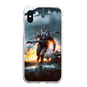 Чехол для iPhone XS Max матовый с принтом Battlefield в Курске, Силикон | Область печати: задняя сторона чехла, без боковых панелей | battlefield | батла | батлфилд | игра