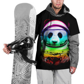 Накидка на куртку 3D с принтом Панда космонавт в Курске, 100% полиэстер |  | Тематика изображения на принте: астронавт | звезды | космонавт | космос | панда | радуга