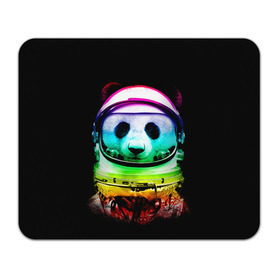 Коврик прямоугольный с принтом Панда космонавт в Курске, натуральный каучук | размер 230 х 185 мм; запечатка лицевой стороны | астронавт | звезды | космонавт | космос | панда | радуга