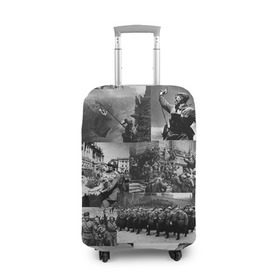 Чехол для чемодана 3D с принтом Военные фото в Курске, 86% полиэфир, 14% спандекс | двустороннее нанесение принта, прорези для ручек и колес | 9 мая