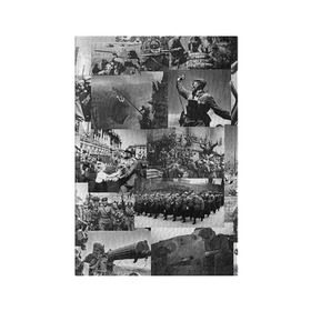 Обложка для паспорта матовая кожа с принтом Военные фото в Курске, натуральная матовая кожа | размер 19,3 х 13,7 см; прозрачные пластиковые крепления | 9 мая