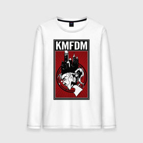 Мужской лонгслив хлопок с принтом KMFDM 2013 в Курске, 100% хлопок |  | industrial | город | крик