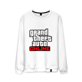 Мужской свитшот хлопок с принтом Grand Theft Auto Online в Курске, 100% хлопок |  | 