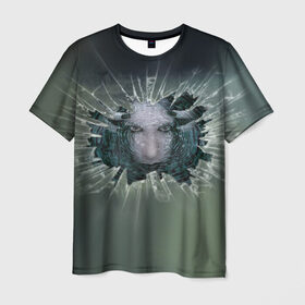 Мужская футболка 3D с принтом Мэрилин Мэнсон в Курске, 100% полиэфир | прямой крой, круглый вырез горловины, длина до линии бедер | marilyn manson мэрилин мэнсон | музыка | рок | шок рокер