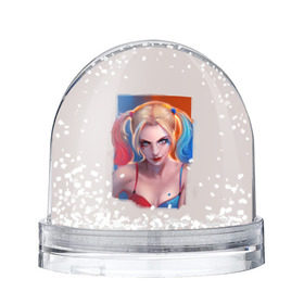Снежный шар с принтом Харли Квинн в Курске, Пластик | Изображение внутри шара печатается на глянцевой фотобумаге с двух сторон | харли квинн