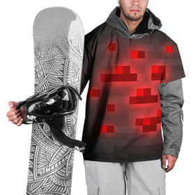 Накидка на куртку 3D с принтом Редстоун в Курске, 100% полиэстер |  | Тематика изображения на принте: красная руда | майнкрафт