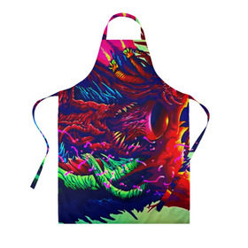 Фартук 3D Hyper beast: в Курске, 100% полиэстер | общий размер — 65 х 85 см, ширина нагрудника — 26 см, горловина — 53 см, длина завязок — 54 см, общий обхват в поясе — 173 см. Принт на завязках и на горловине наносится с двух сторон, на основной части фартука — только с внешней стороны | counter strike | cs | game | go | hyper beast | игры