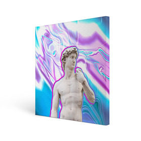 Холст квадратный с принтом Статуя Давида в Курске, 100% ПВХ |  | hipster | swag | давид | искусство | свег | свэг | статуя давида | хипстер | хисптеры