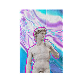 Обложка для паспорта матовая кожа с принтом Статуя Давида в Курске, натуральная матовая кожа | размер 19,3 х 13,7 см; прозрачные пластиковые крепления | hipster | swag | давид | искусство | свег | свэг | статуя давида | хипстер | хисптеры