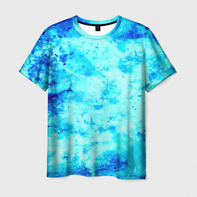 Мужская футболка 3D с принтом Color cky в Курске, 100% полиэфир | прямой крой, круглый вырез горловины, длина до линии бедер | 