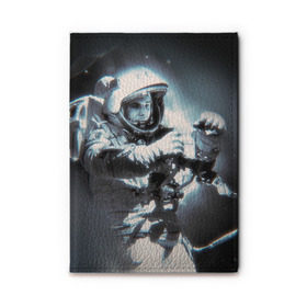 Обложка для автодокументов с принтом Гагарин 5 в Курске, натуральная кожа |  размер 19,9*13 см; внутри 4 больших “конверта” для документов и один маленький отдел — туда идеально встанут права | Тематика изображения на принте: 12 апреля | гагарин | день космонавтики | космонавт | космонавтика | космос | юра | юрий