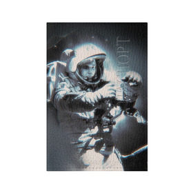 Обложка для паспорта матовая кожа с принтом Гагарин 5 в Курске, натуральная матовая кожа | размер 19,3 х 13,7 см; прозрачные пластиковые крепления | Тематика изображения на принте: 12 апреля | гагарин | день космонавтики | космонавт | космонавтика | космос | юра | юрий