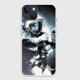 Чехол для iPhone 13 с принтом Гагарин 5 в Курске,  |  | 12 апреля | гагарин | день космонавтики | космонавт | космонавтика | космос | юра | юрий