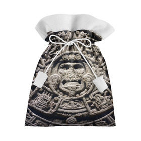 Подарочный 3D мешок с принтом Календарь ацтеков в Курске, 100% полиэстер | Размер: 29*39 см | Тематика изображения на принте: ацтеки | история | календарь | круги