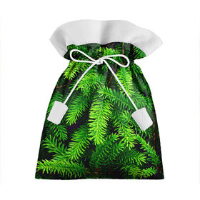 Подарочный 3D мешок с принтом Ёлка в Курске, 100% полиэстер | Размер: 29*39 см | green | дерево | елка | зеленый | природа