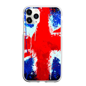 Чехол для iPhone 11 Pro матовый с принтом Англия в Курске, Силикон |  | англия | краска | модные | популярные | прикольные | стена | флаг