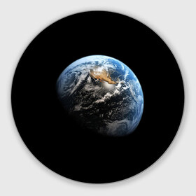 Коврик круглый с принтом Земля в Курске, резина и полиэстер | круглая форма, изображение наносится на всю лицевую часть | earth | земля | космос | луна