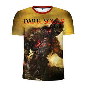 Мужская футболка 3D спортивная с принтом Dark Souls 14 в Курске, 100% полиэстер с улучшенными характеристиками | приталенный силуэт, круглая горловина, широкие плечи, сужается к линии бедра | dark souls