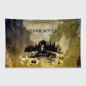 Флаг-баннер с принтом Dark Souls 19 в Курске, 100% полиэстер | размер 67 х 109 см, плотность ткани — 95 г/м2; по краям флага есть четыре люверса для крепления | dark souls