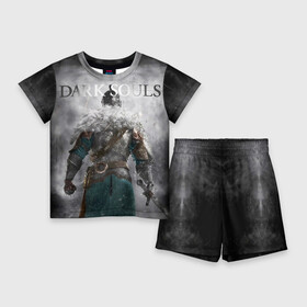 Детский костюм с шортами 3D с принтом Dark Souls 20 в Курске,  |  | Тематика изображения на принте: dark souls | praise the sun | you died | дарк соулс