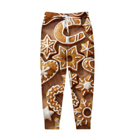 Мужские брюки 3D с принтом печенье в Курске, 100% полиэстер | манжеты по низу, эластичный пояс регулируется шнурком, по бокам два кармана без застежек, внутренняя часть кармана из мелкой сетки | christmas | cookies | decoration | merry | xmas | выпечка | глазурь | новый год | рождество | сладко