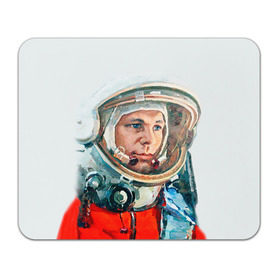 Коврик прямоугольный с принтом Гагарин в Курске, натуральный каучук | размер 230 х 185 мм; запечатка лицевой стороны | space | гагарин | космос | россия