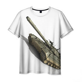 Мужская футболка 3D с принтом Армата 2 в Курске, 100% полиэфир | прямой крой, круглый вырез горловины, длина до линии бедер | 9 мая | armata | армата | военная техника | танк | техника