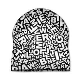 Шапка 3D с принтом Английский алфавит в Курске, 100% полиэстер | универсальный размер, печать по всей поверхности изделия | алфавит | английский язык | буквы | оформление | слой | текстура | трайбл | узор | фон