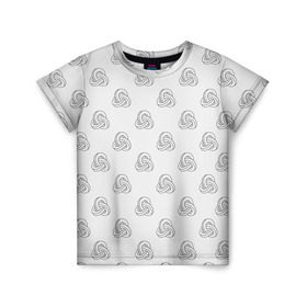 Детская футболка 3D с принтом Лента Мёбиуса в Курске, 100% гипоаллергенный полиэфир | прямой крой, круглый вырез горловины, длина до линии бедер, чуть спущенное плечо, ткань немного тянется | Тематика изображения на принте: абстракция | иллюзия | фигура