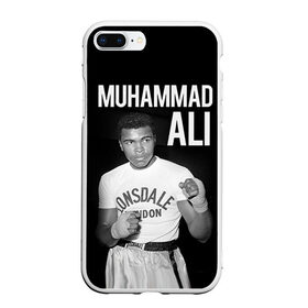 Чехол для iPhone 7Plus/8 Plus матовый с принтом Muhammad Ali в Курске, Силикон | Область печати: задняя сторона чехла, без боковых панелей | ali | boxing | muhammad ali |   |  muhammad |  бокс | али | боксер | мухамад. мухаммад | мухаммед | мухаммед али