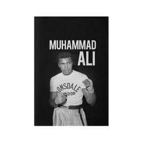 Обложка для паспорта матовая кожа с принтом Muhammad Ali в Курске, натуральная матовая кожа | размер 19,3 х 13,7 см; прозрачные пластиковые крепления | Тематика изображения на принте: ali | boxing | muhammad ali |   |  muhammad |  бокс | али | боксер | мухамад. мухаммад | мухаммед | мухаммед али