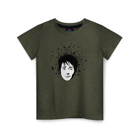 Детская футболка хлопок с принтом Земфира в Курске, 100% хлопок | круглый вырез горловины, полуприлегающий силуэт, длина до линии бедер | zemfira | земфира | рок | русский рок