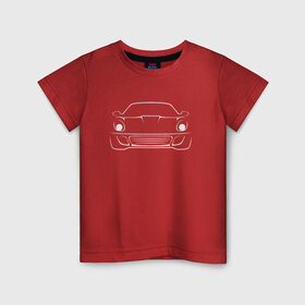 Детская футболка хлопок с принтом Porsche в Курске, 100% хлопок | круглый вырез горловины, полуприлегающий силуэт, длина до линии бедер | Тематика изображения на принте: porsche | порше